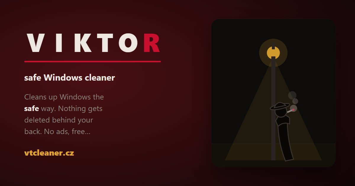 Viktor the Cleaner — čistič Windows