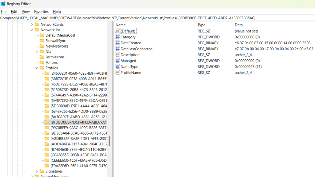 Editor registru Windows